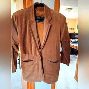 Womens suede blazer